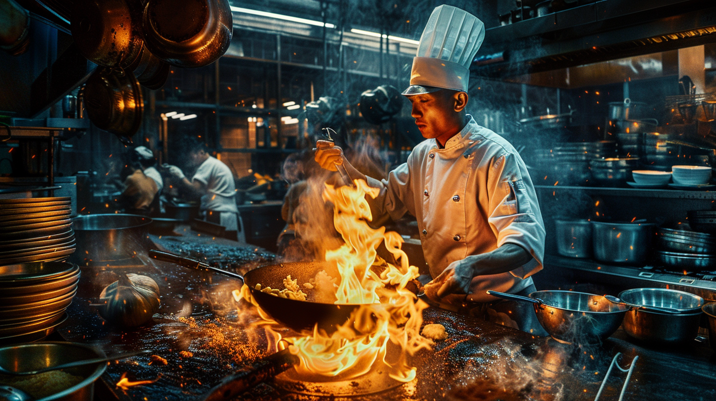 Le wok en inox pour une cuisson professionnelle